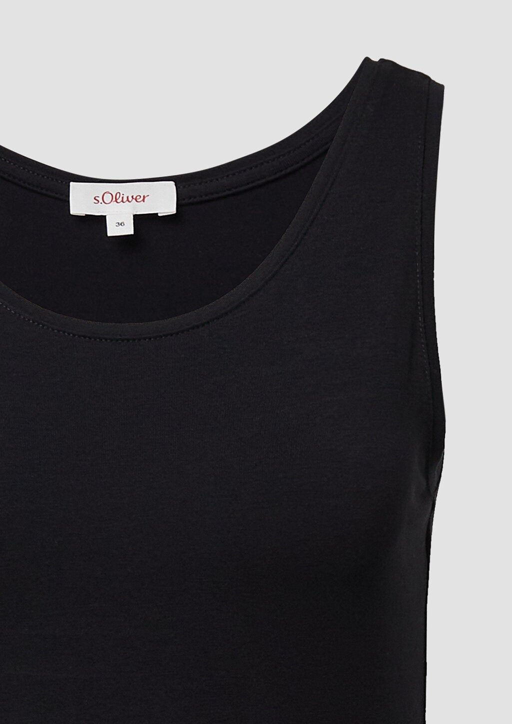 Schmal geschnittenes Tanktop aus Baumwollmix