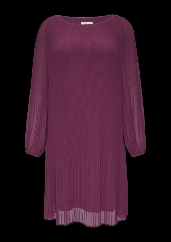 Plissiertes Chiffonkleid