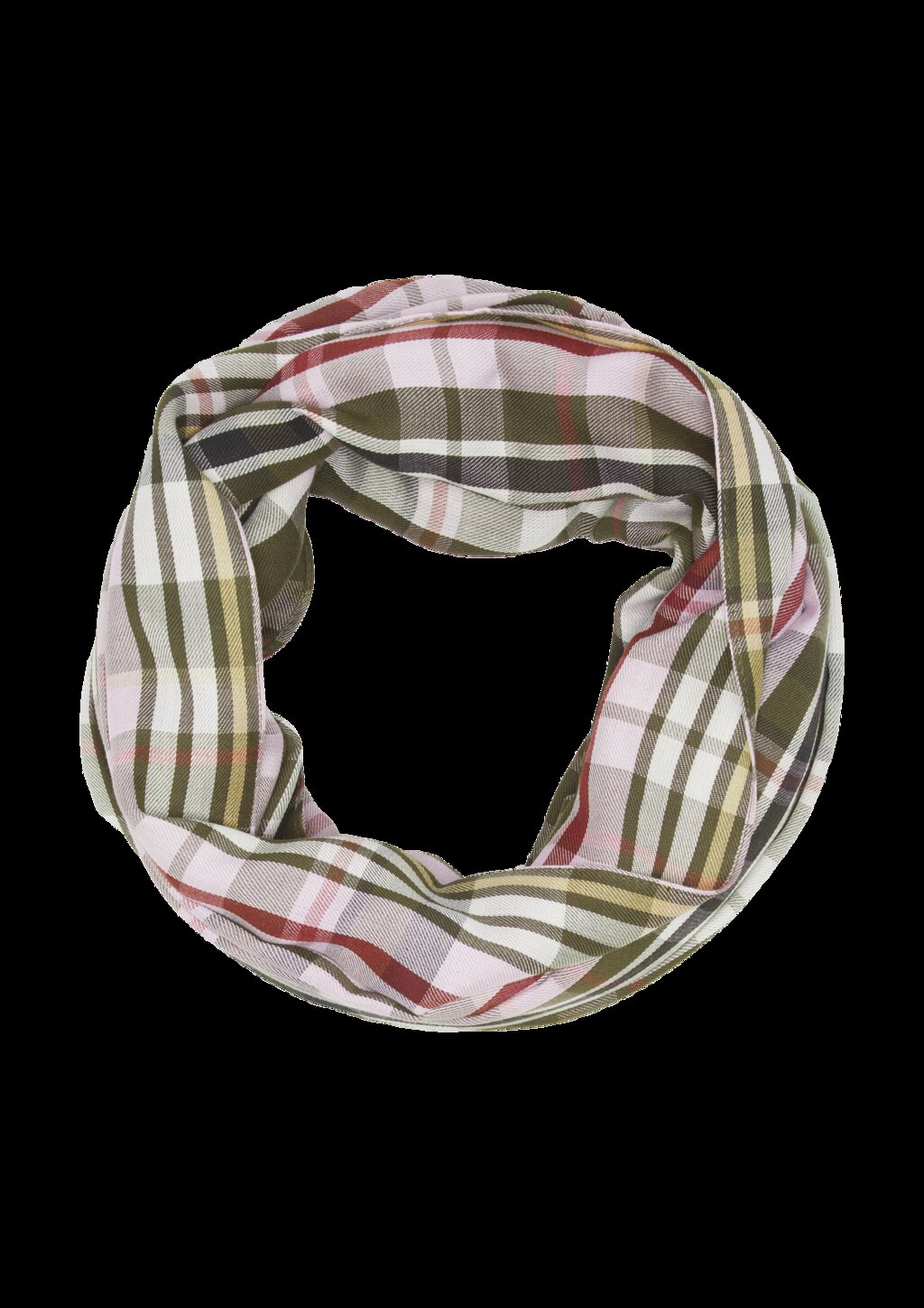 Karierter Loop-Schal aus Modalmix