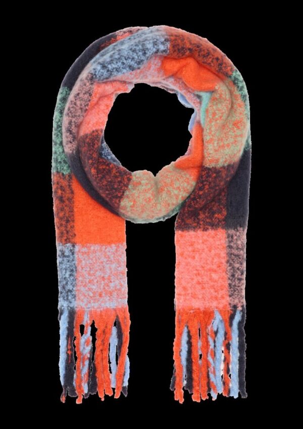 Gemusterter Fransenschal