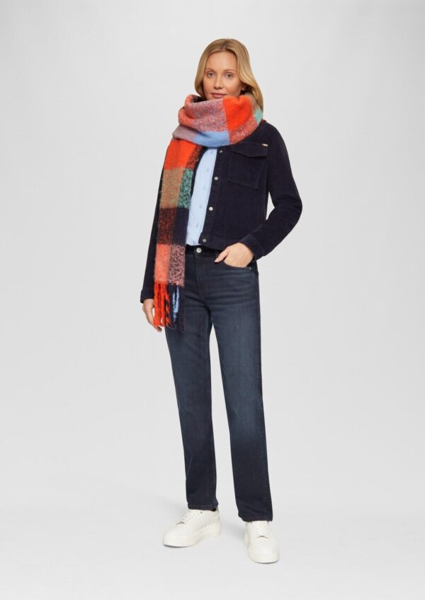 Gemusterter Fransenschal