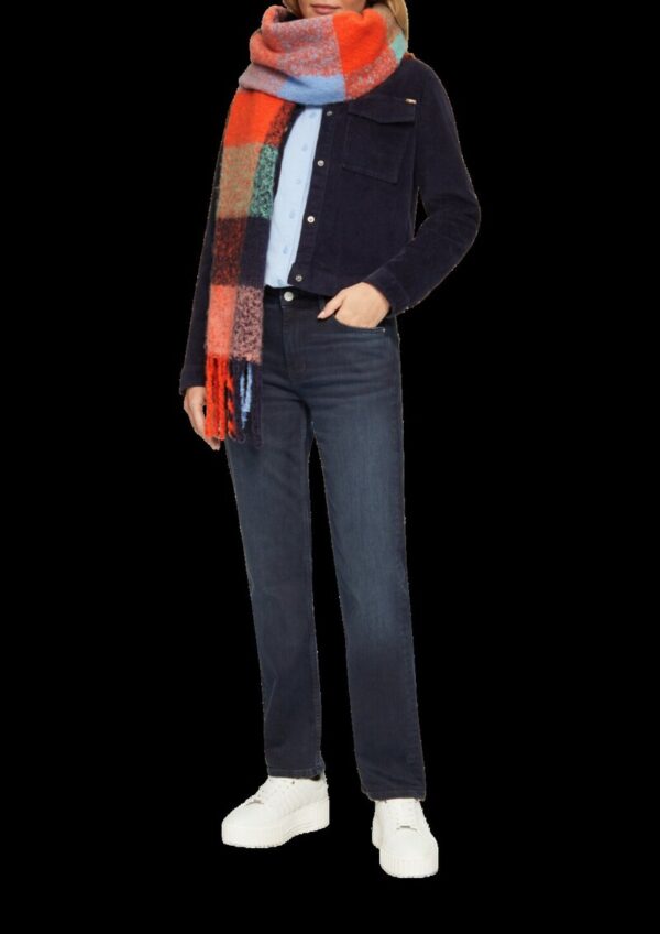 Gemusterter Fransenschal