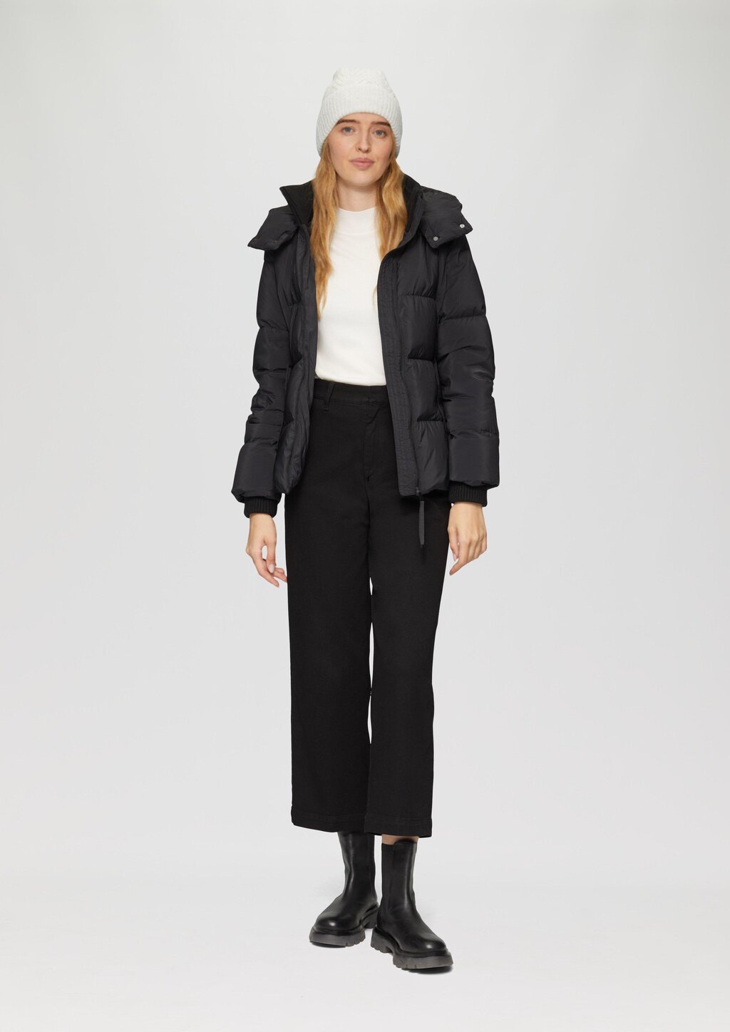 Strickmütze mit Glitzergarn