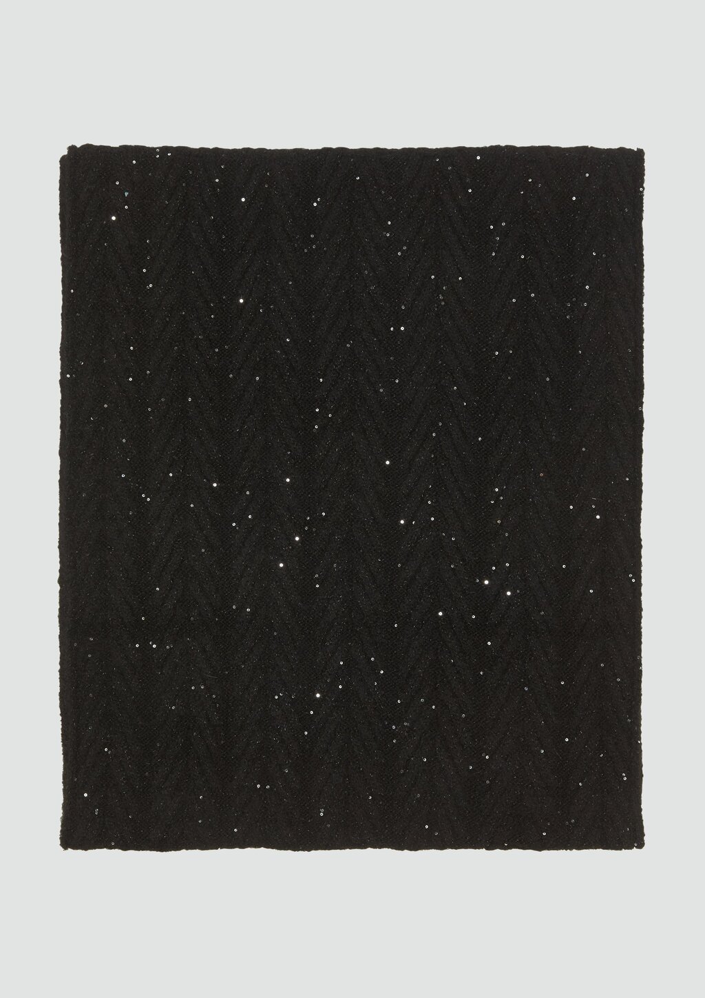 Strukturierter Schal mit feinen Pailletten