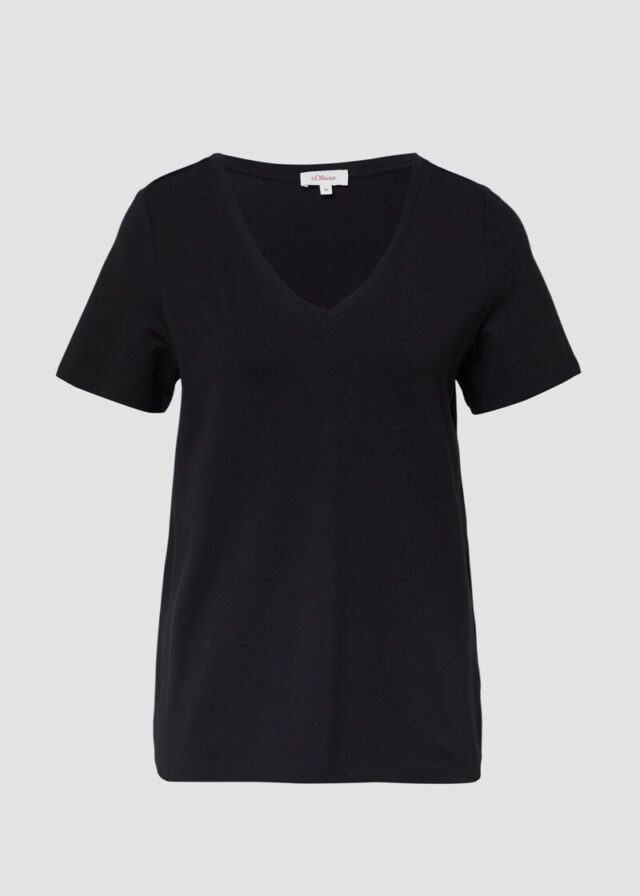 T-Shirt mit V-Ausschnitt