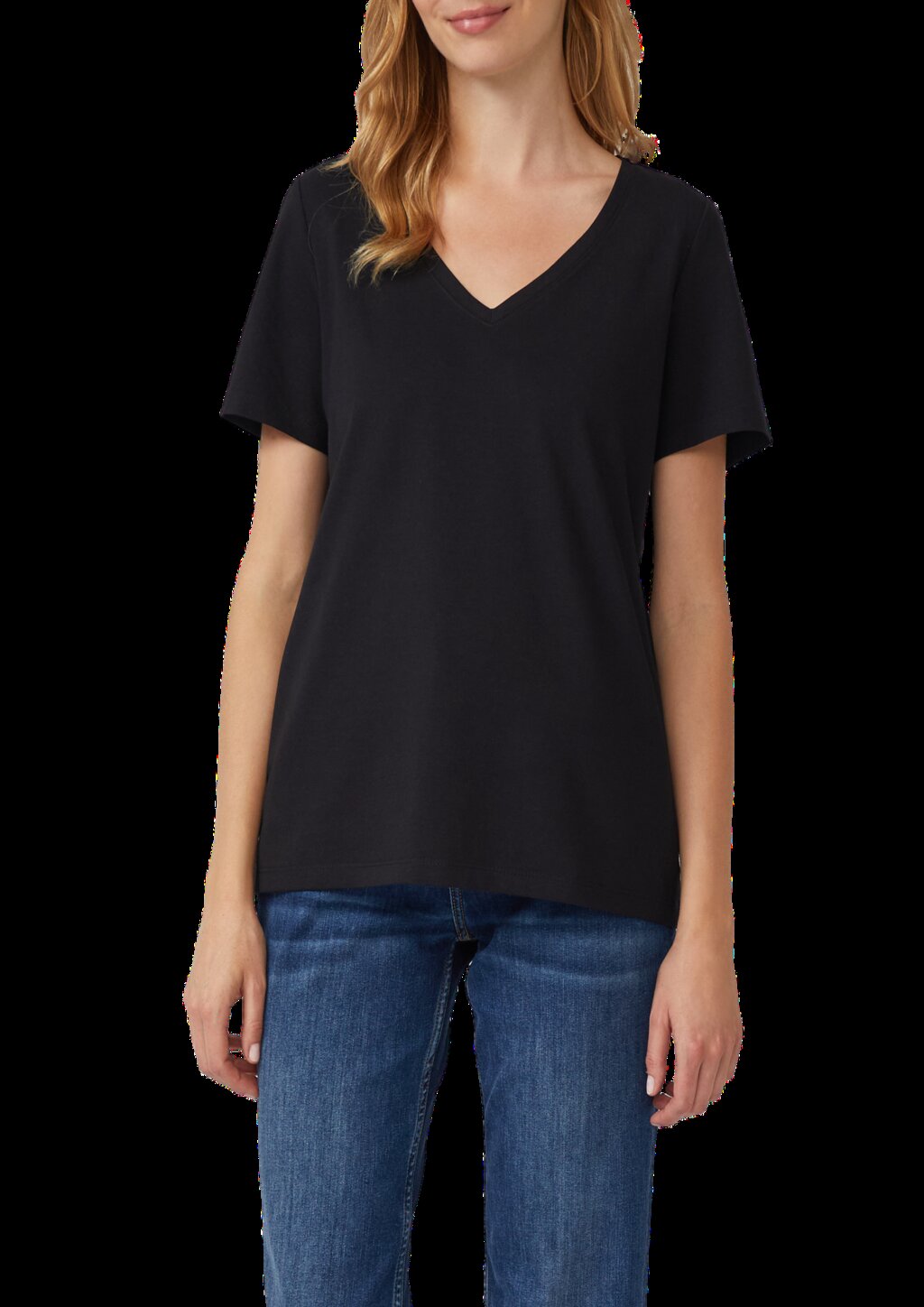 T-Shirt mit V-Ausschnitt