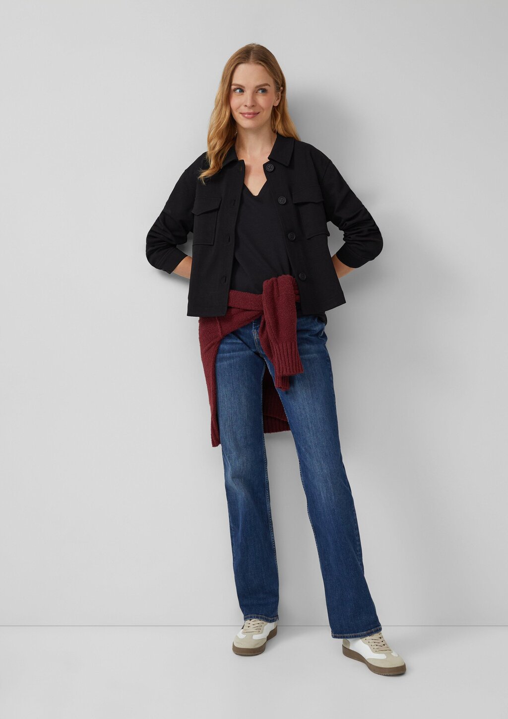 T-Shirt mit V-Ausschnitt