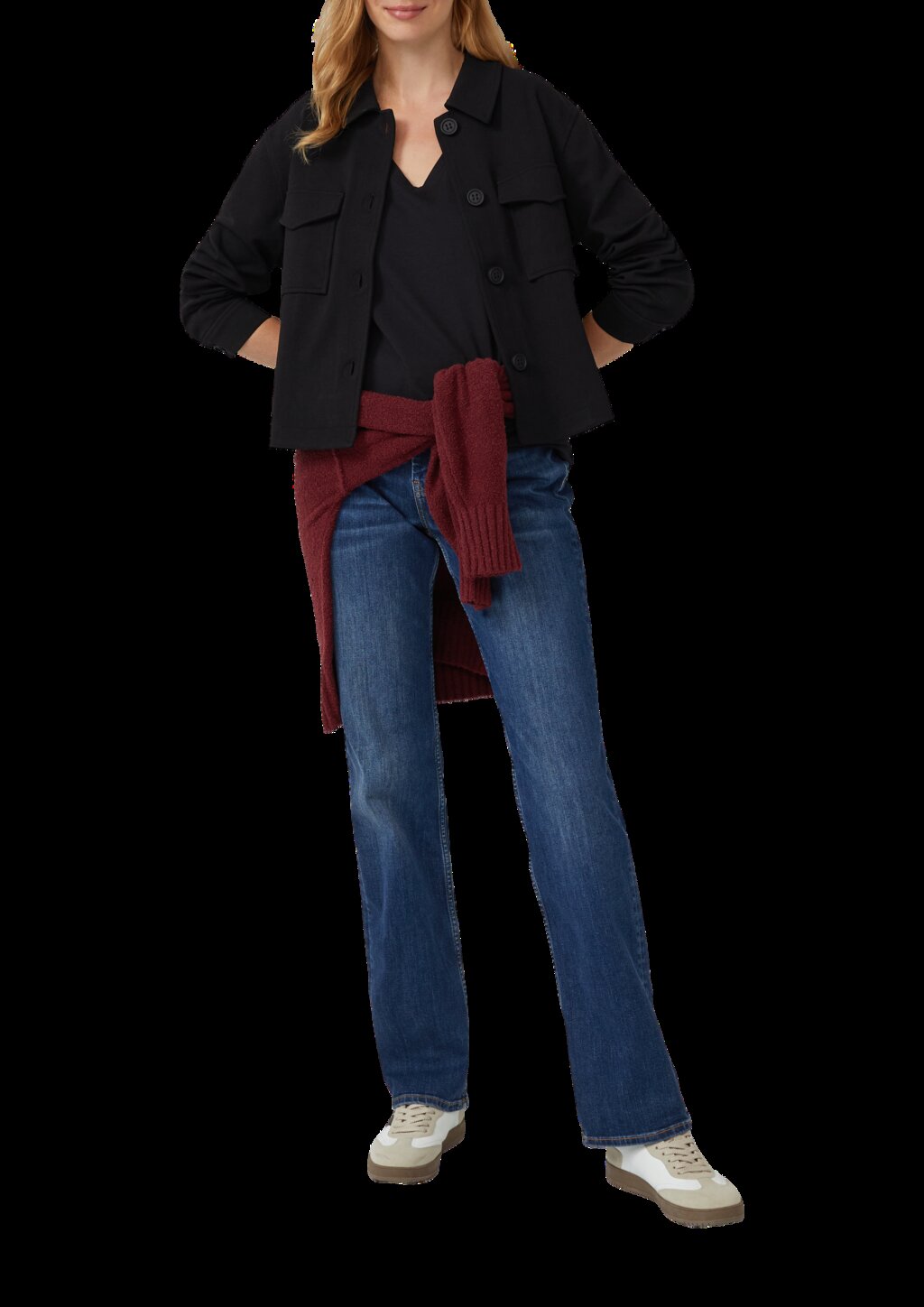 T-Shirt mit V-Ausschnitt