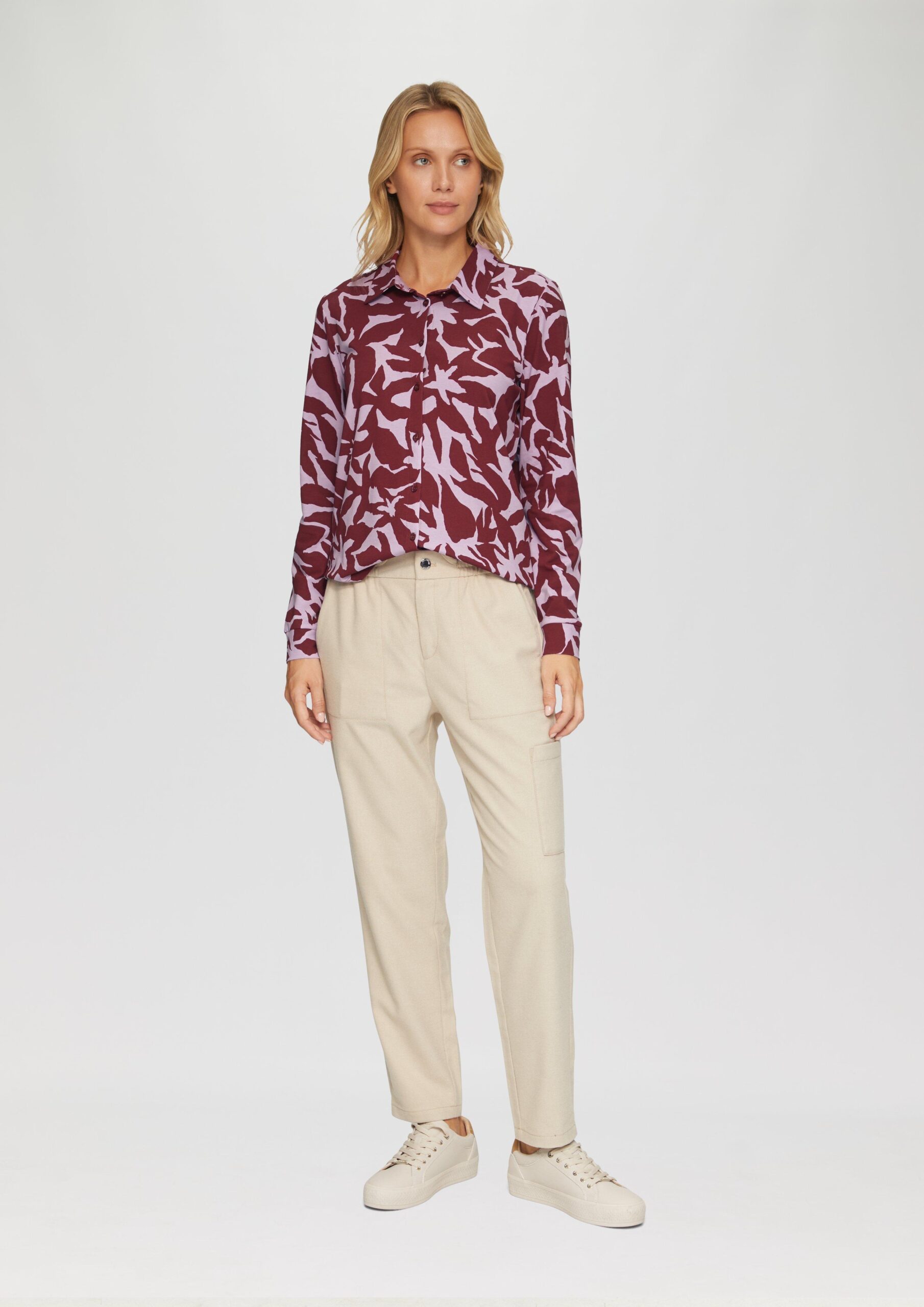 Hemdbluse aus Jersey