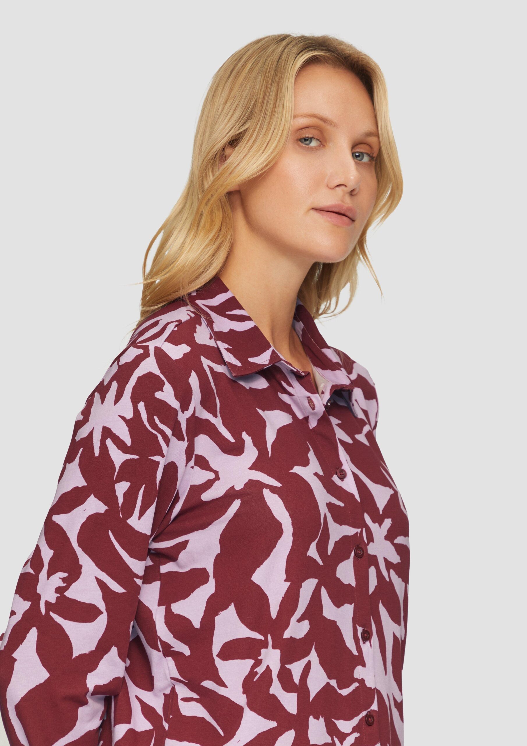 Hemdbluse aus Jersey