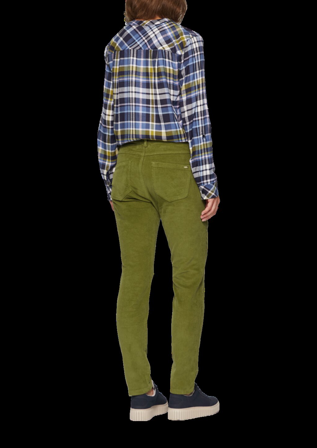 Schmal geschnittene Cordhose