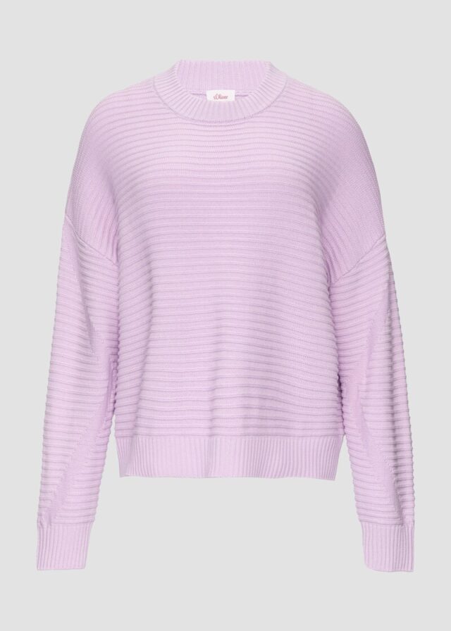 Oversized Strickpullover mit Strukturdetails