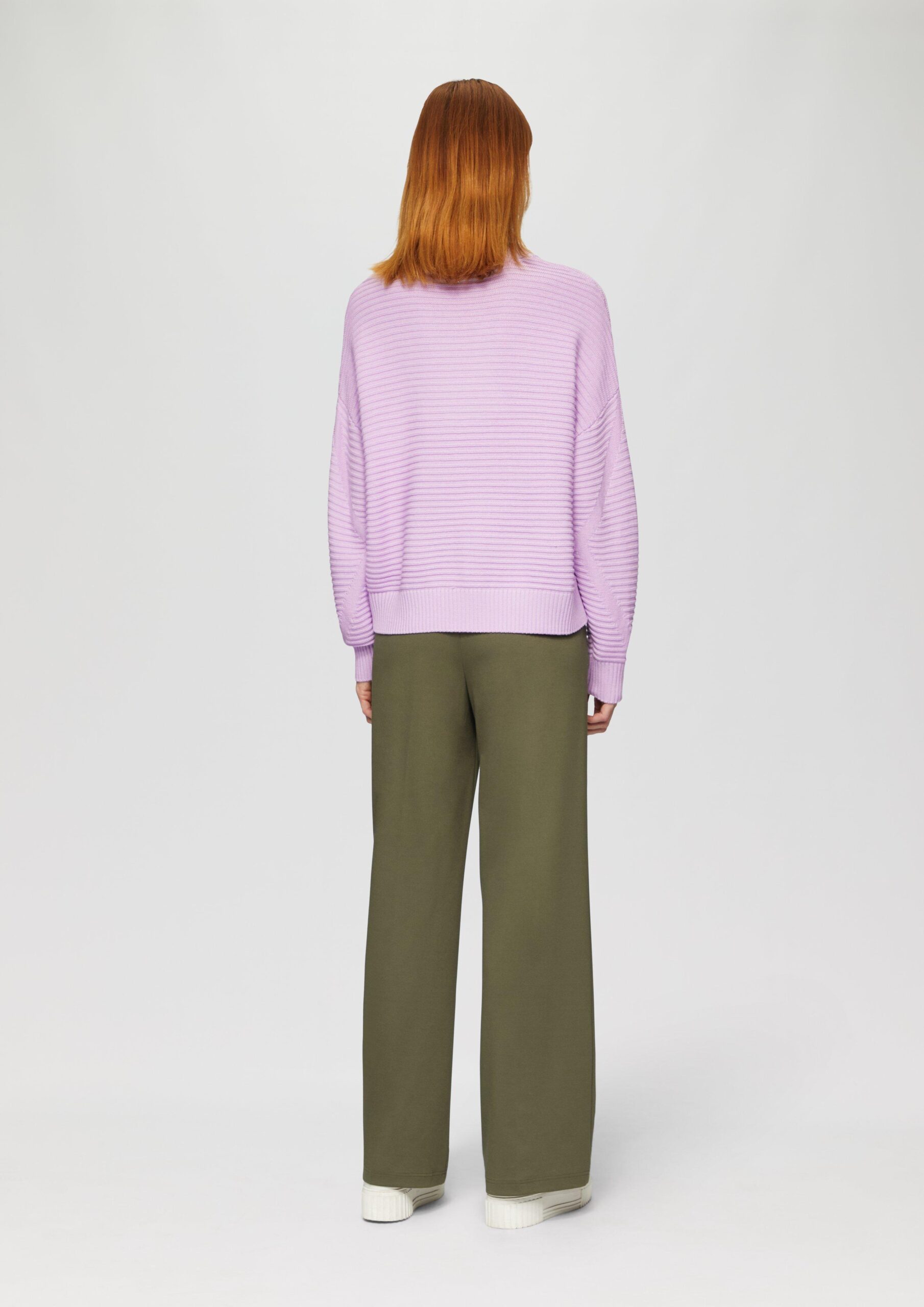 Oversized Strickpullover mit Strukturdetails