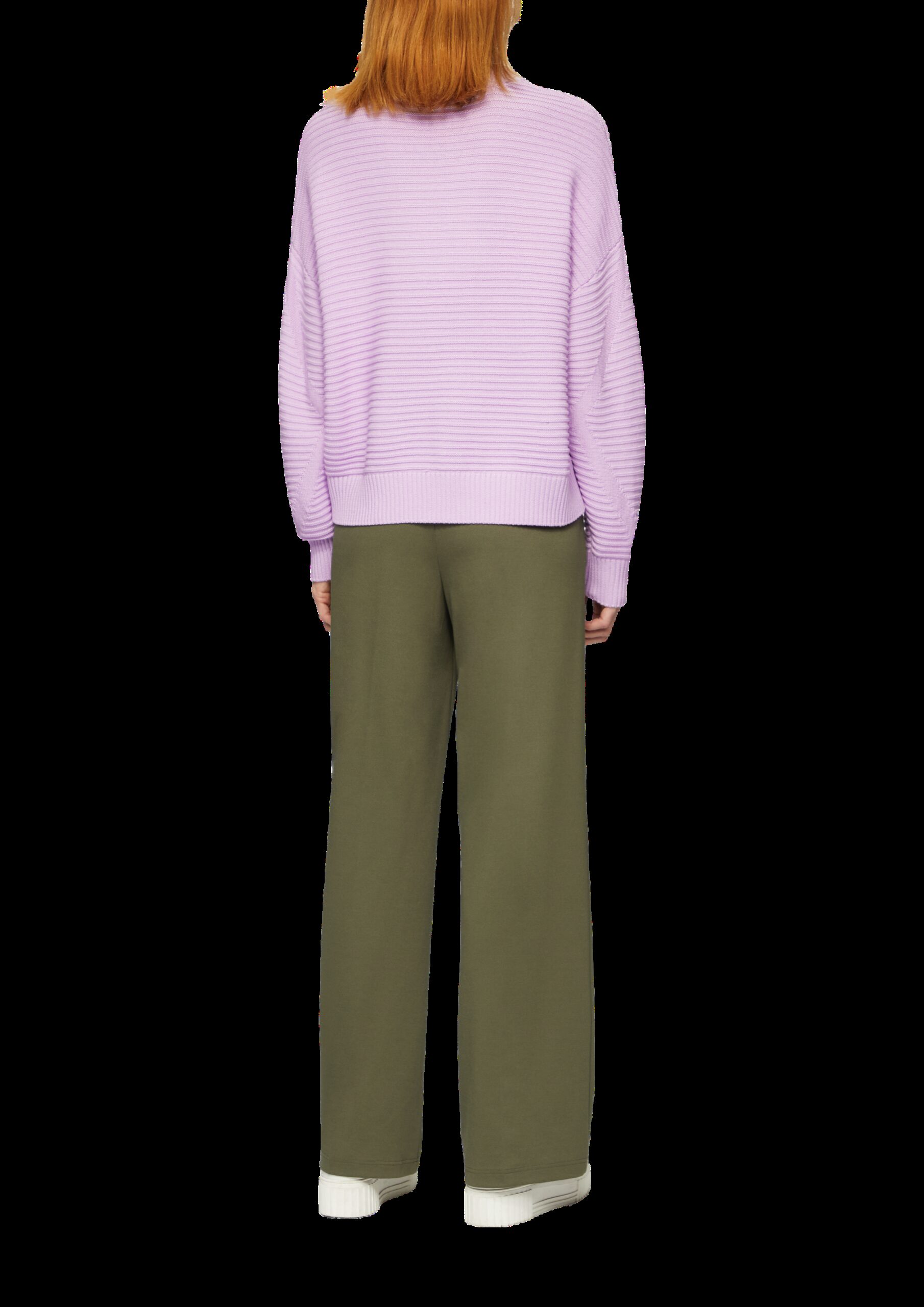 Oversized Strickpullover mit Strukturdetails