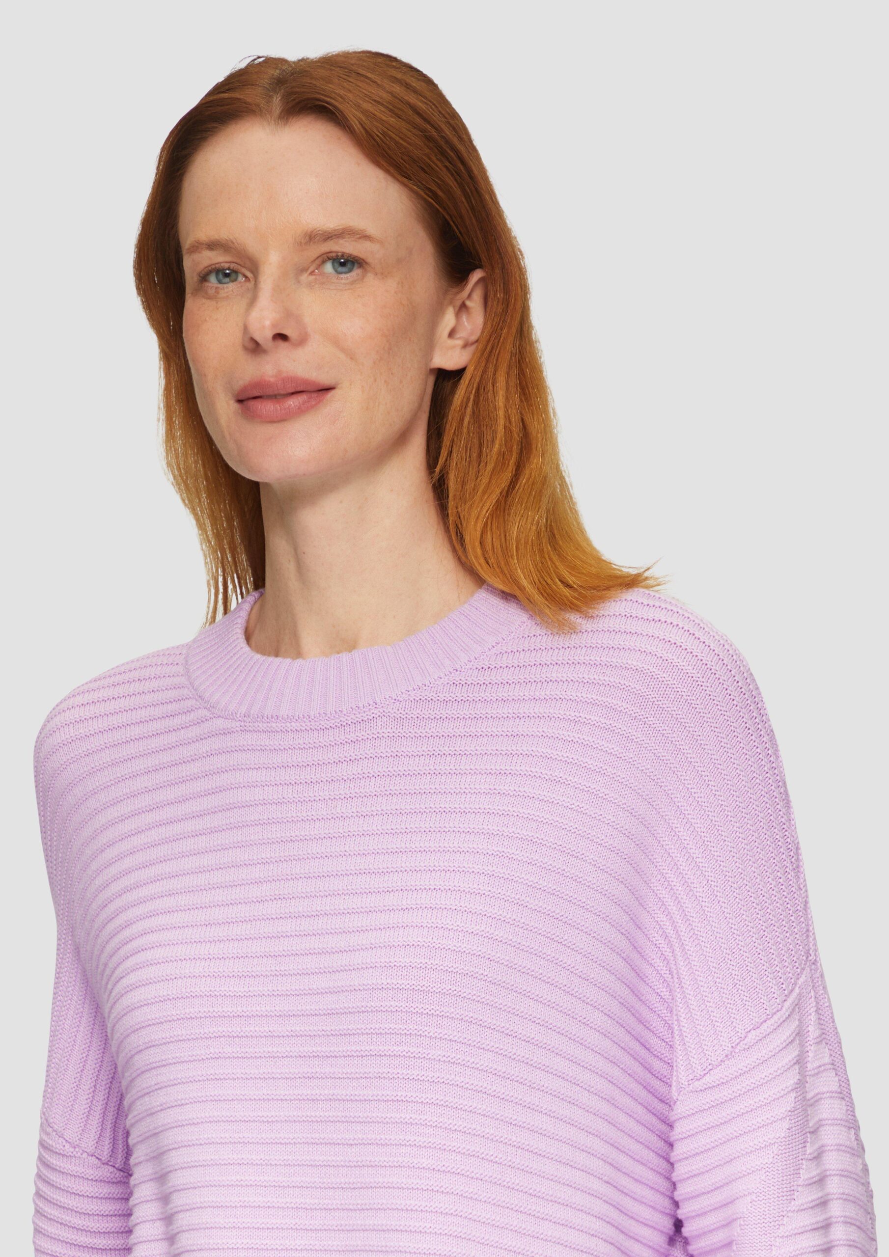 Oversized Strickpullover mit Strukturdetails