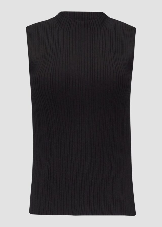 Geripptes Stricktop aus Viskosestretch