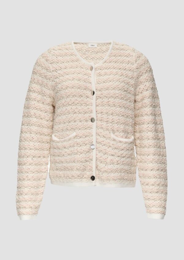 Cardigan in Boucléoptik