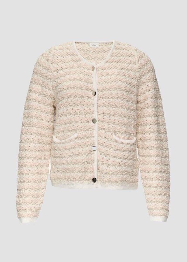 Cardigan in Boucléoptik