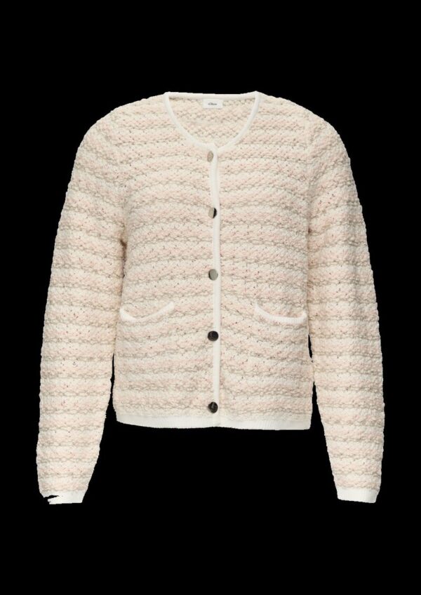 Cardigan in Boucléoptik