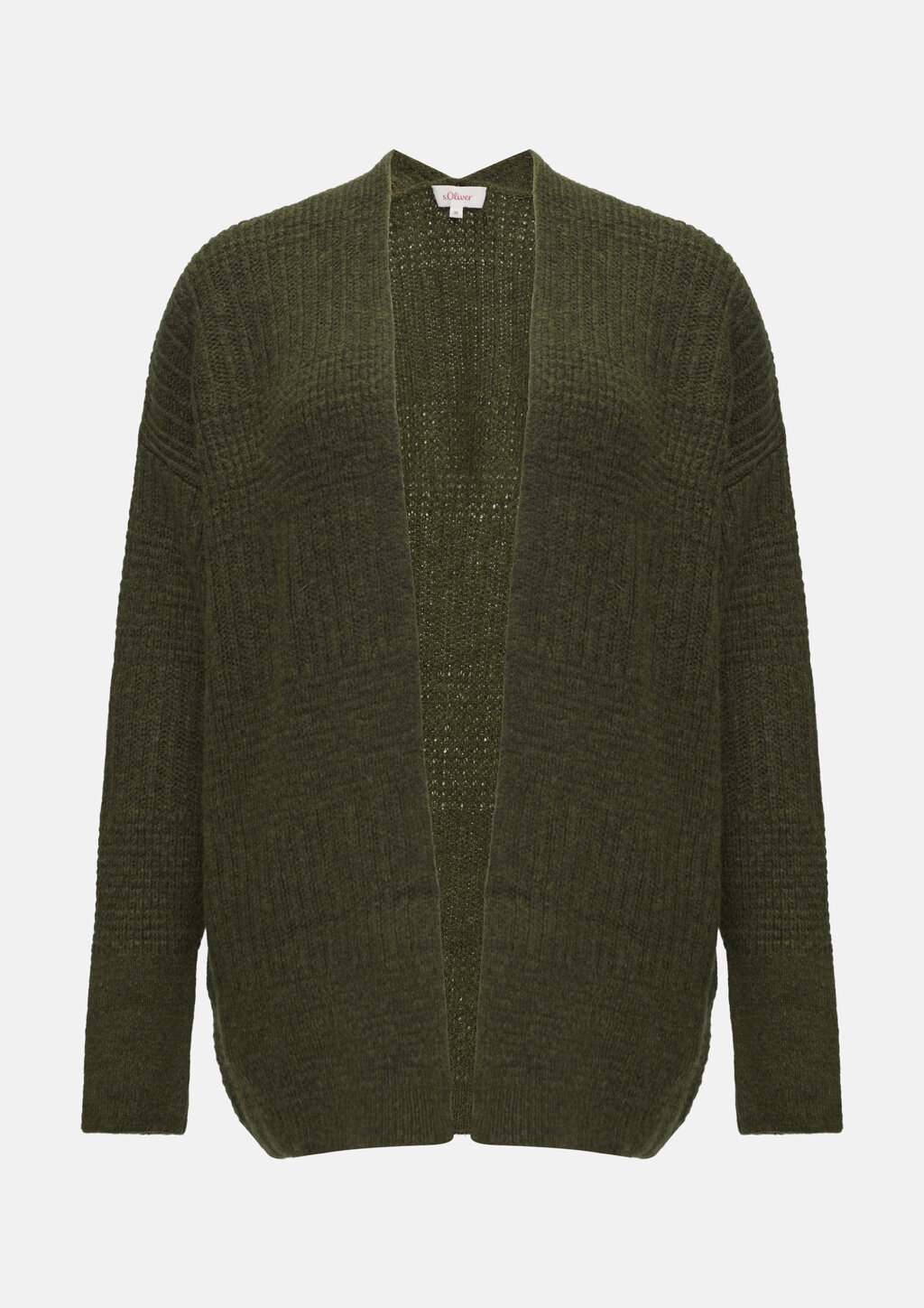 Flauschige Strickjacke in Oversize