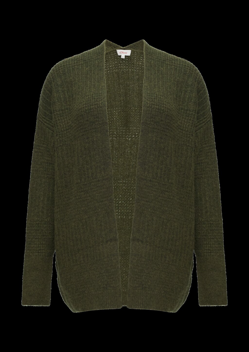 Flauschige Strickjacke in Oversize