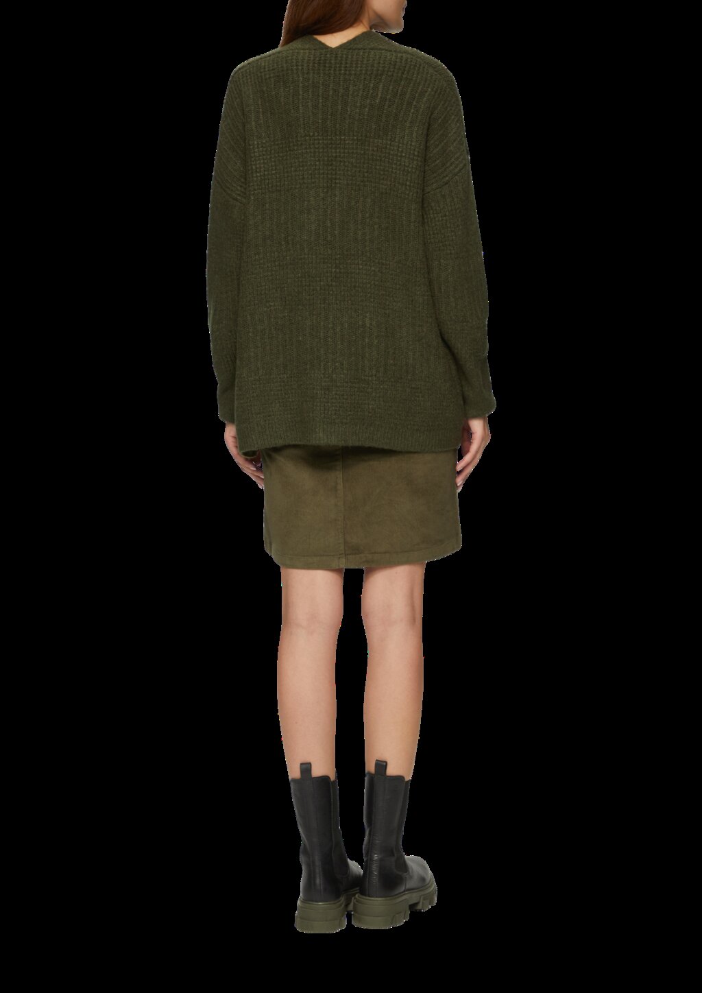 Flauschige Strickjacke in Oversize