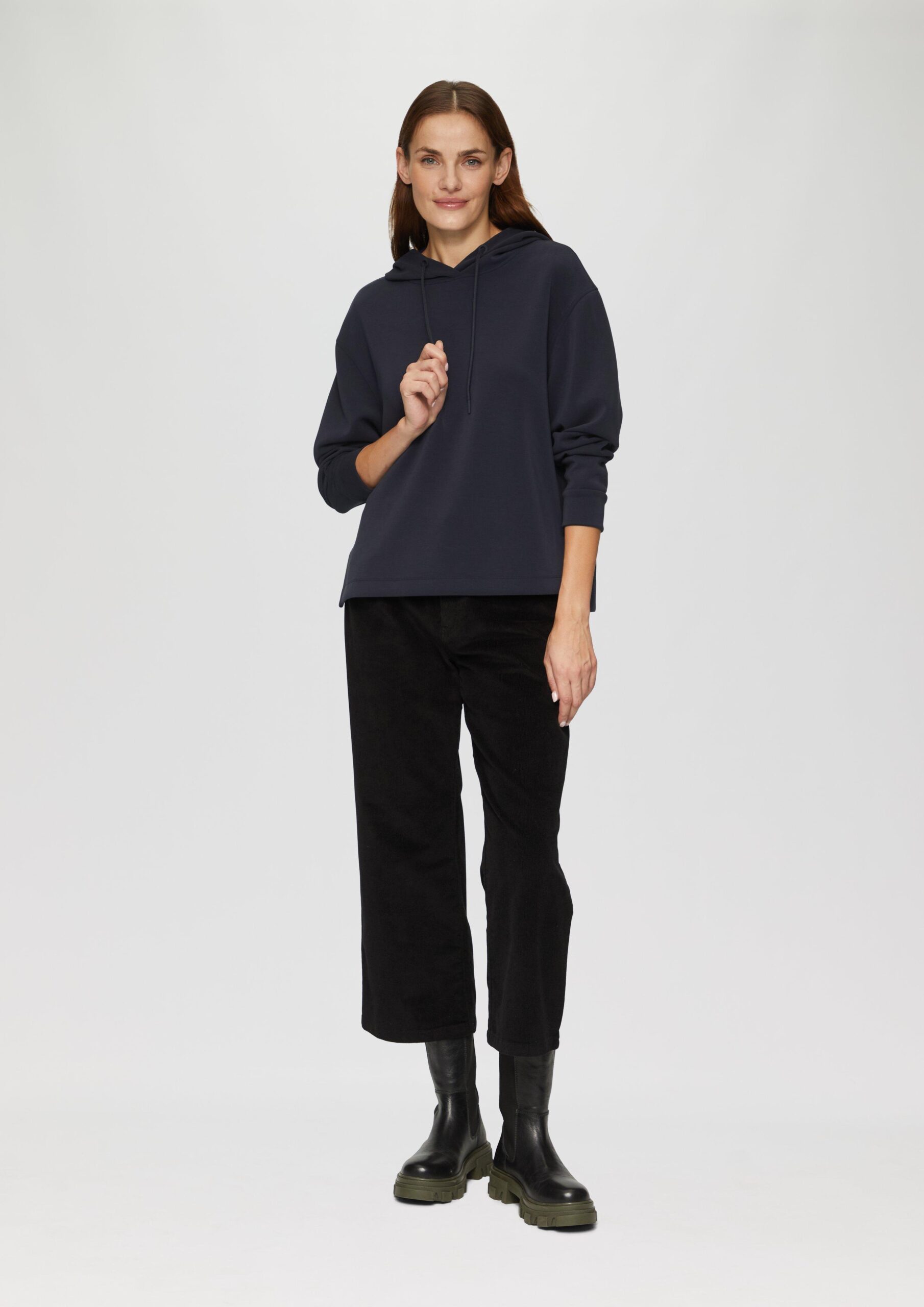 Hoodie aus Scuba im Relaxed Fit