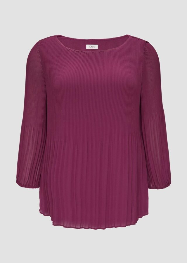 Plissierte Chiffonbluse