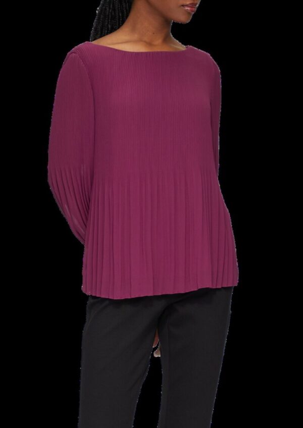 Plissierte Chiffonbluse