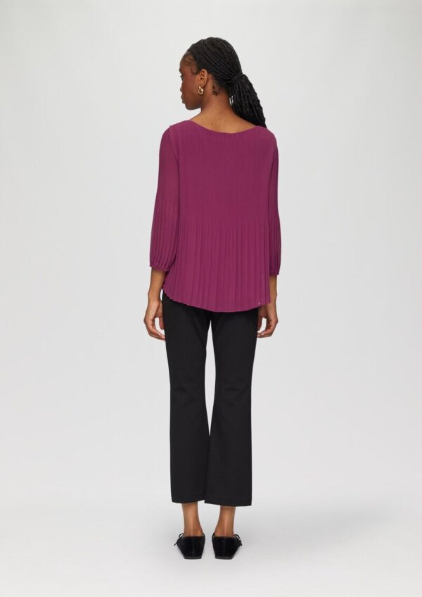 Plissierte Chiffonbluse