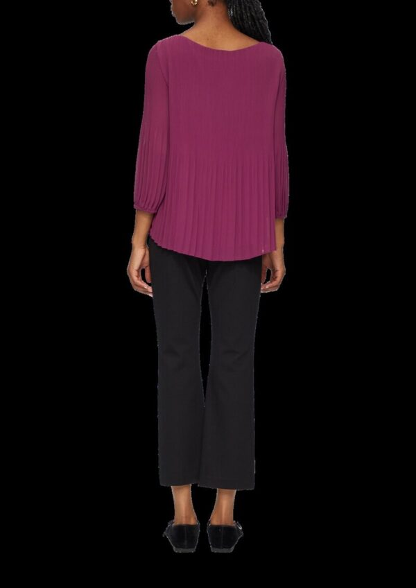 Plissierte Chiffonbluse