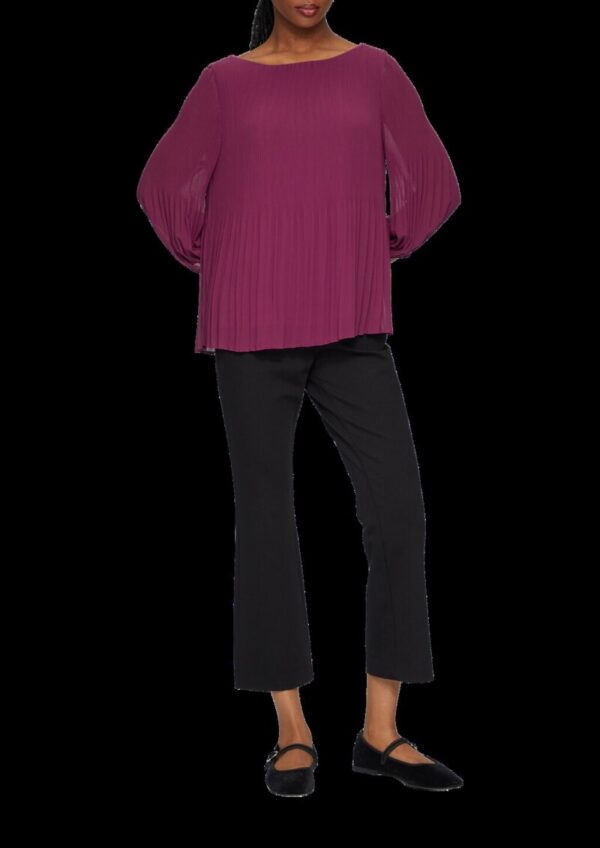 Plissierte Chiffonbluse