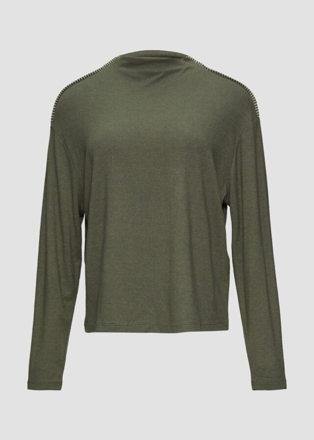 Longsleeve aus gebürstetem Jerseystrick