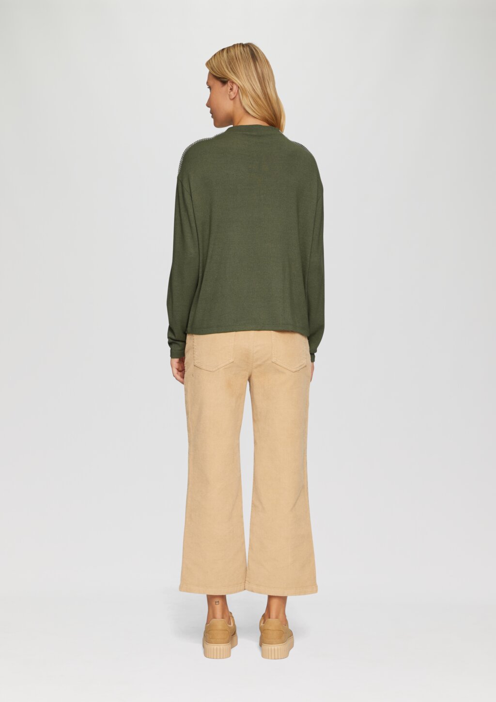 Longsleeve aus gebürstetem Jerseystrick