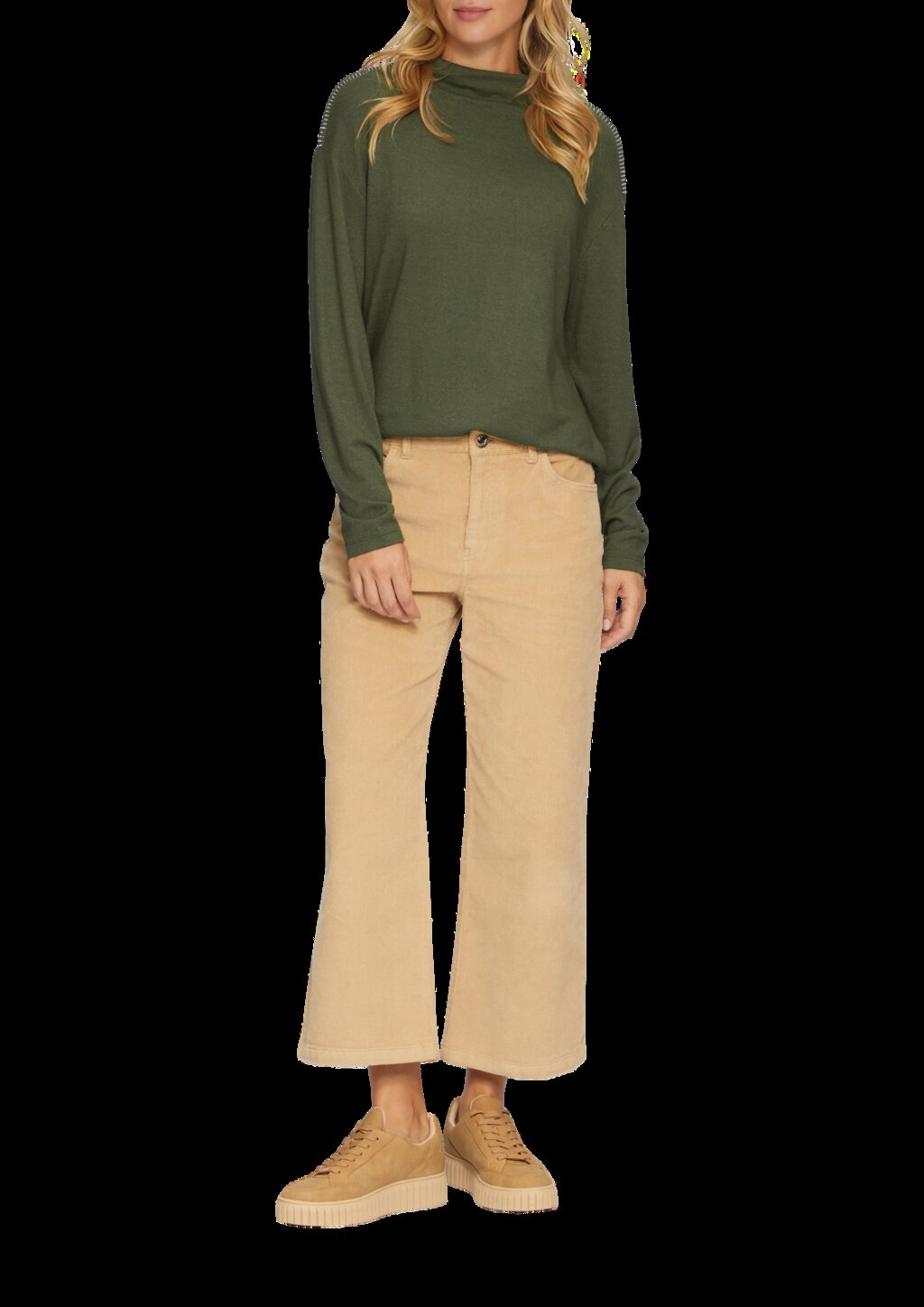 Longsleeve aus gebürstetem Jerseystrick