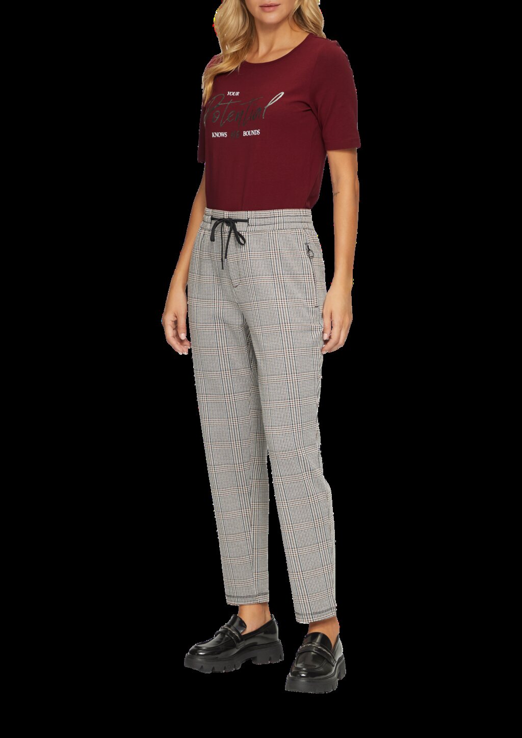 T-Shirt mit Frontprint im Slim Fit