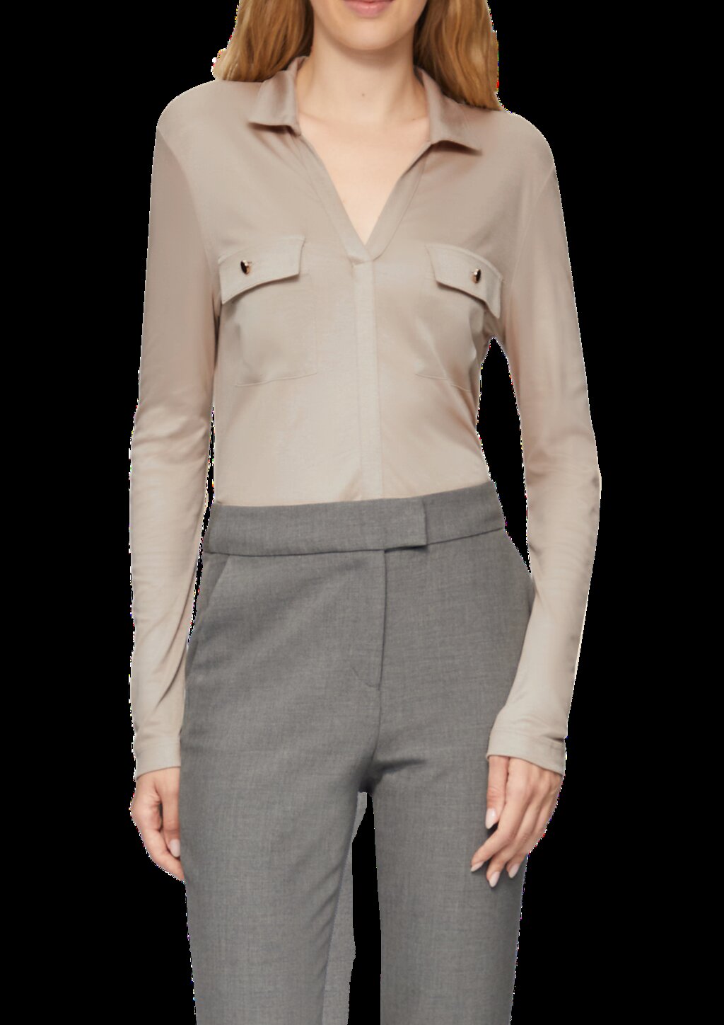 Longsleeve aus Viskose