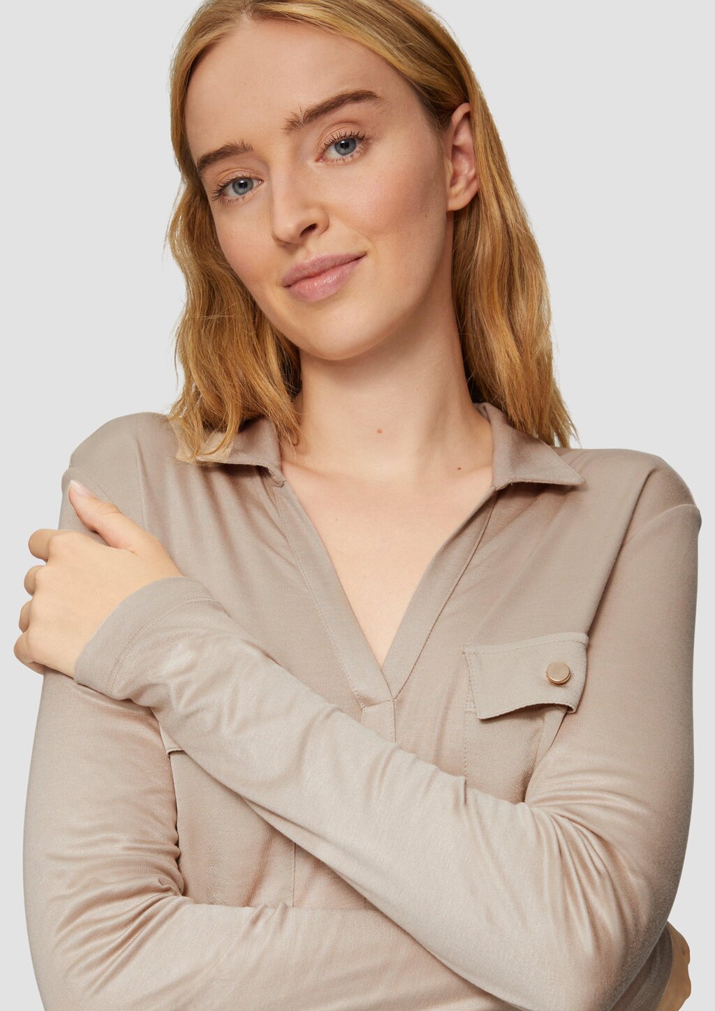 Longsleeve aus Viskose