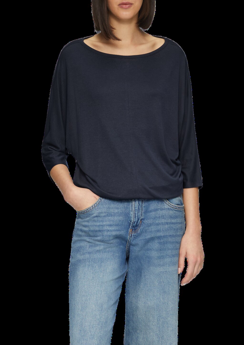 O-Shape-Shirt mit Fledermausarm