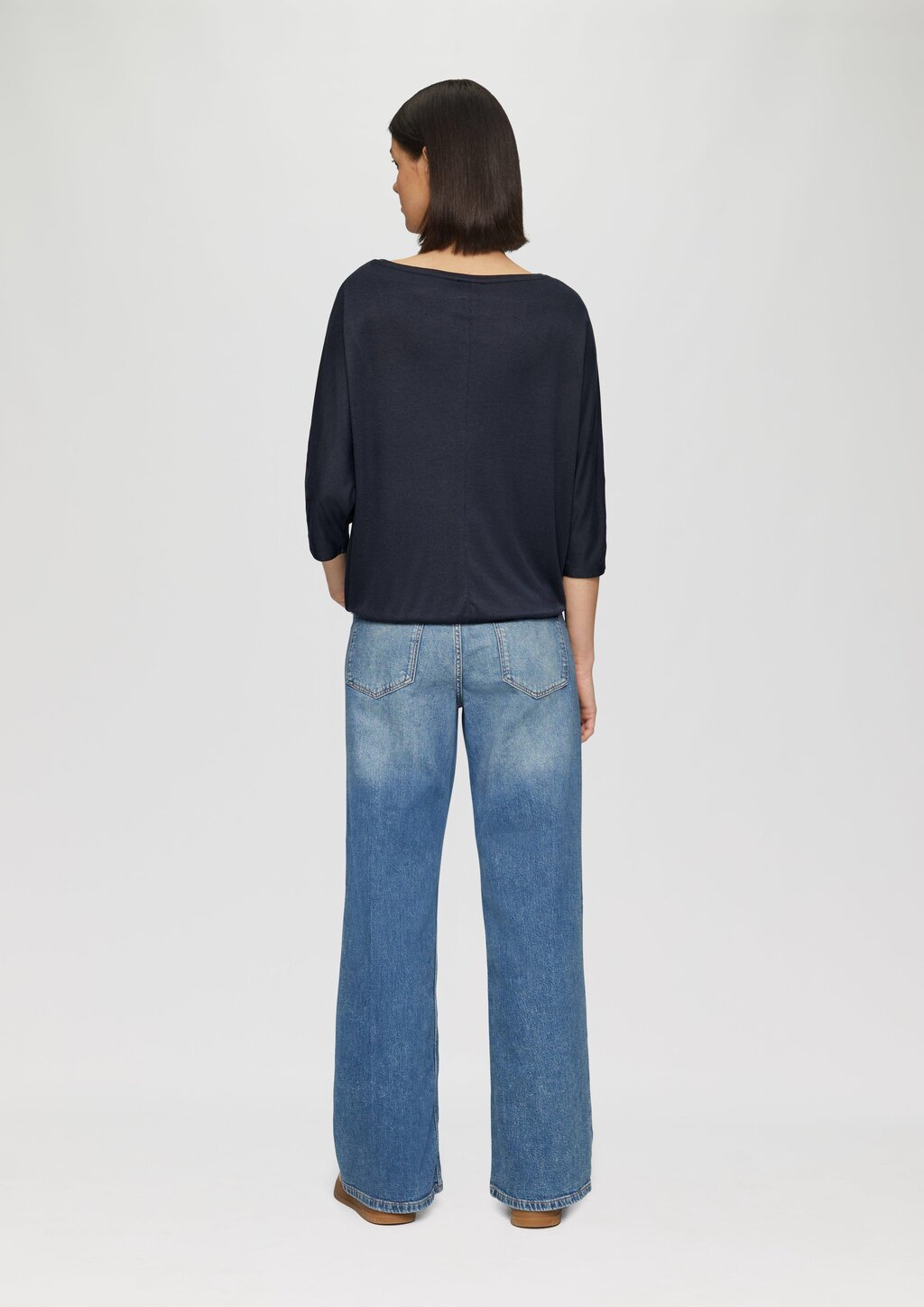 O-Shape-Shirt mit Fledermausarm