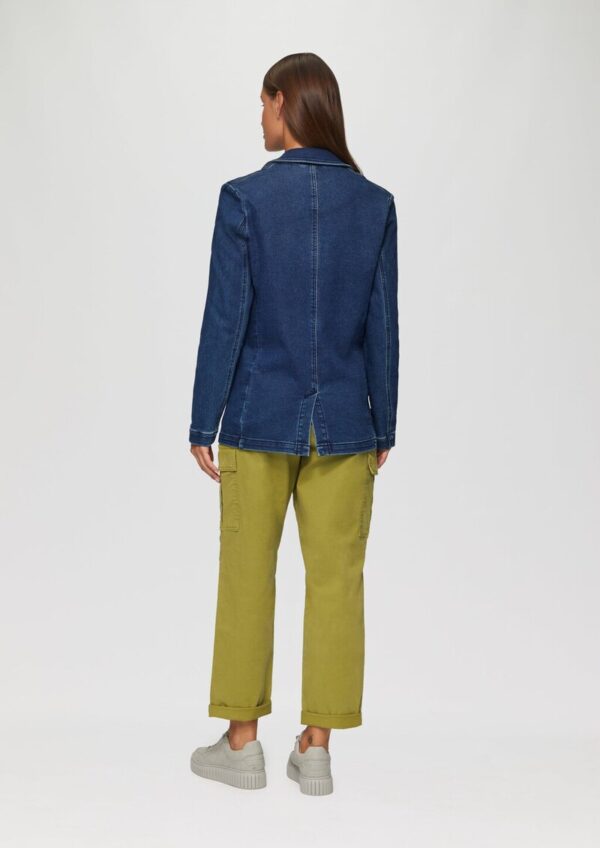 Antaillierter Blazer aus Sweat-Denim