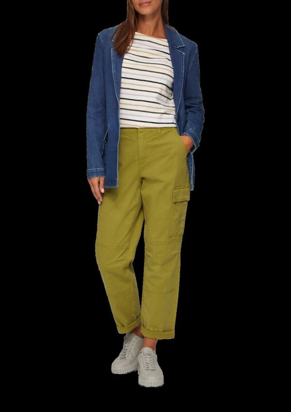 Antaillierter Blazer aus Sweat-Denim