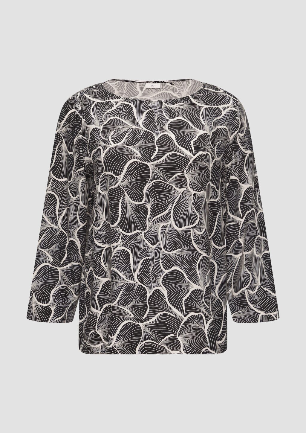 Viskose-Bluse mit 3/4 Arm