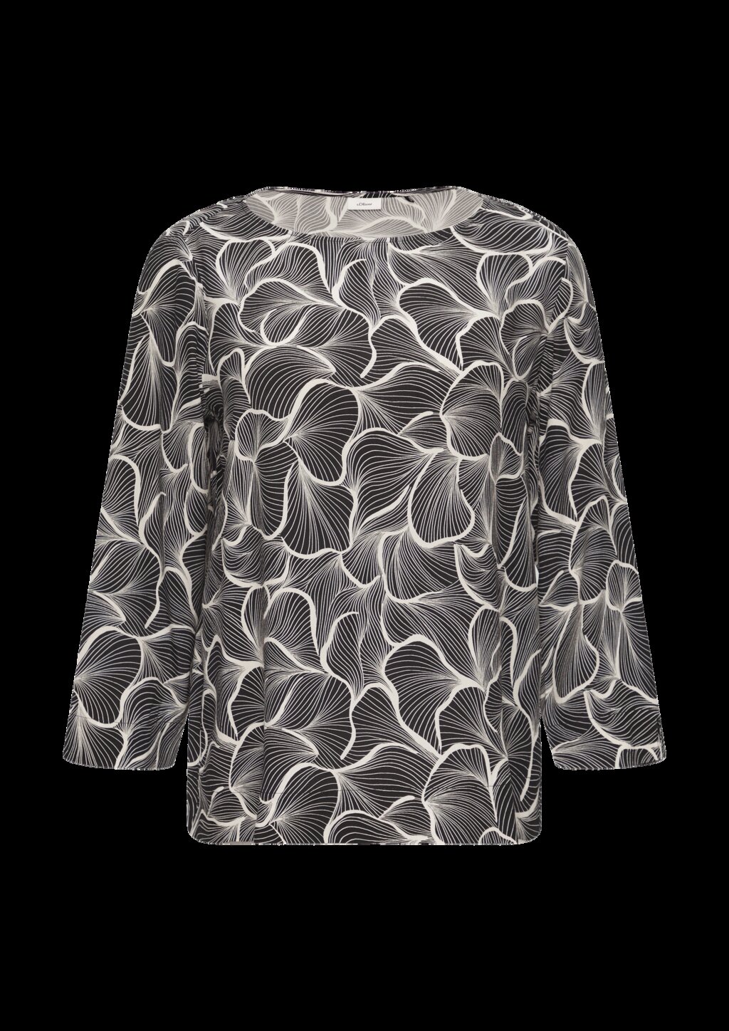 Viskose-Bluse mit 3/4 Arm