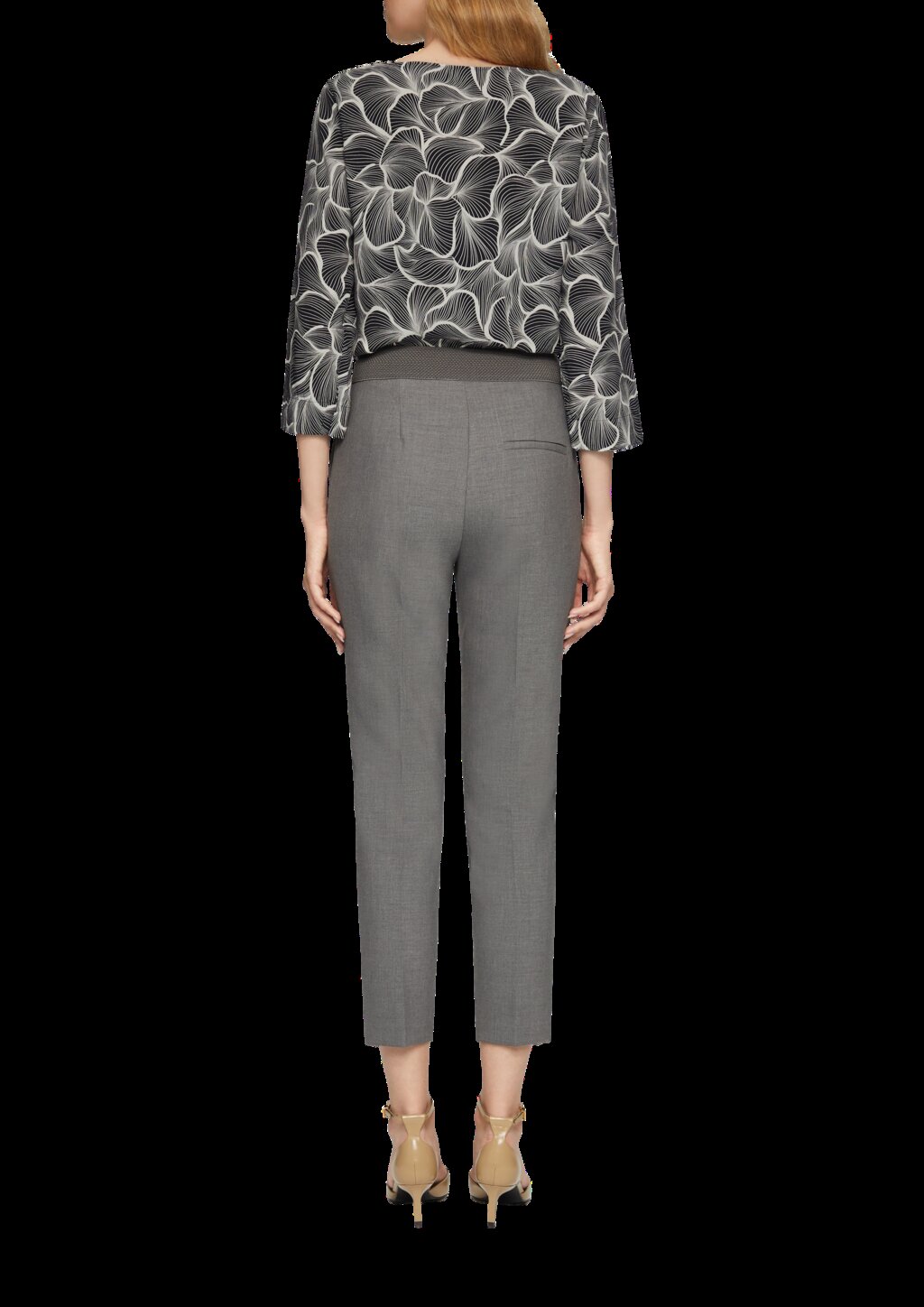 Viskose-Bluse mit 3/4 Arm