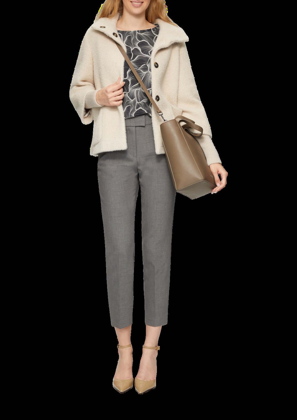 Viskose-Bluse mit 3/4 Arm