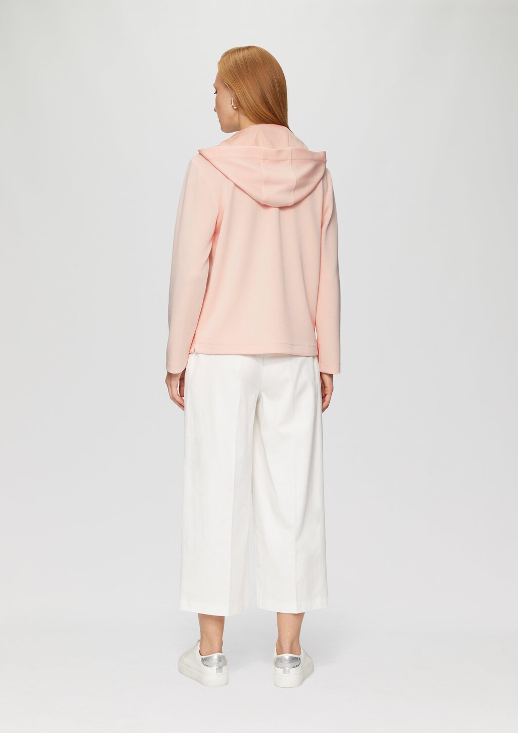 Kapuzenshirt mit Satin-Details