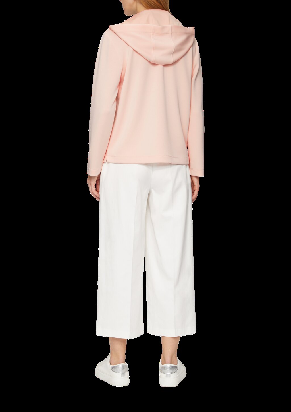 Kapuzenshirt mit Satin-Details