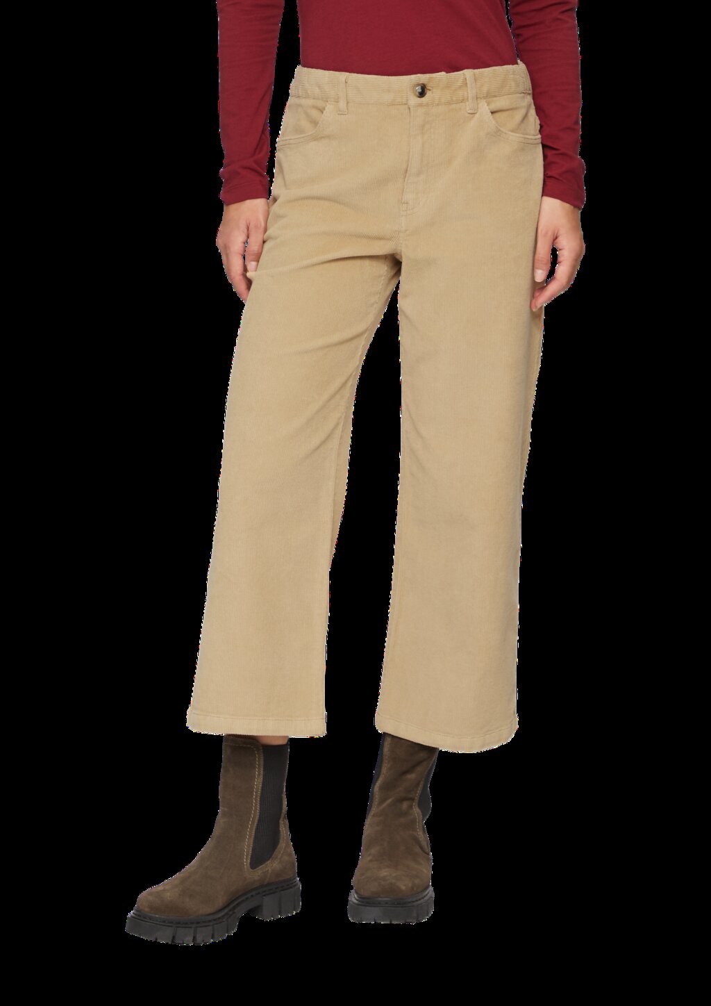 Elastische Culotte aus Cord