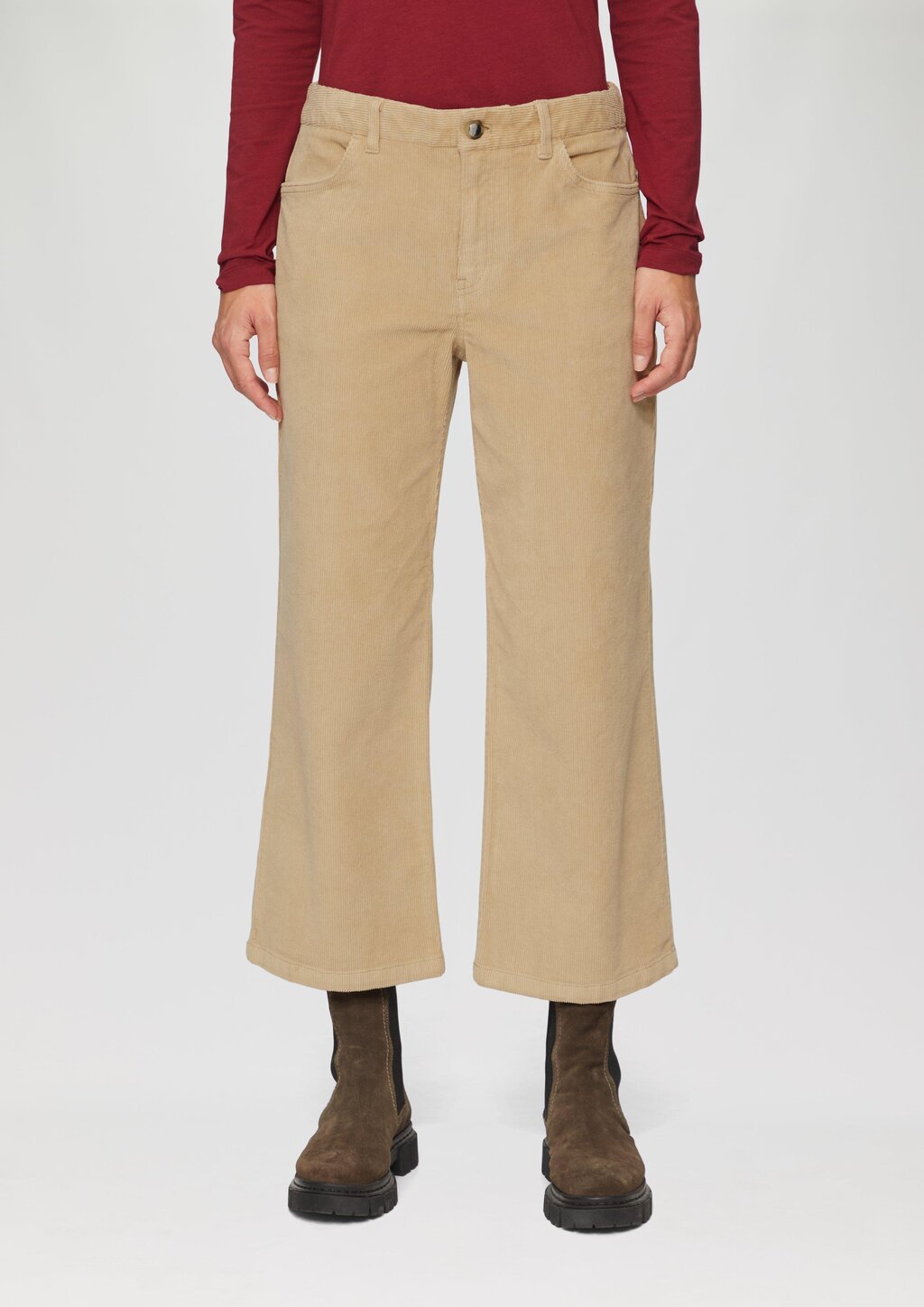 Elastische Culotte aus Cord